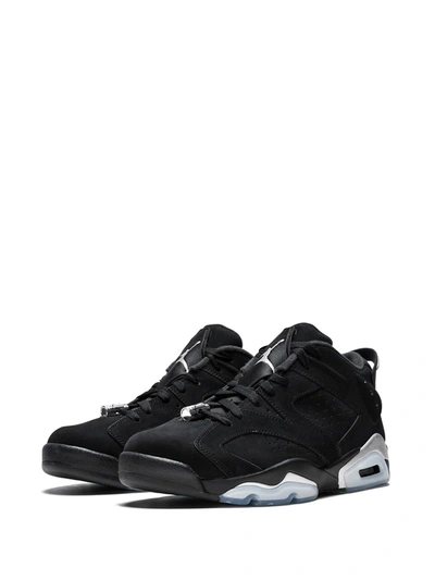 Shop Jordan Air  6 Retro Low "metallic Silver" Sneakers In Black