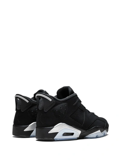 Shop Jordan Air  6 Retro Low "metallic Silver" Sneakers In Black