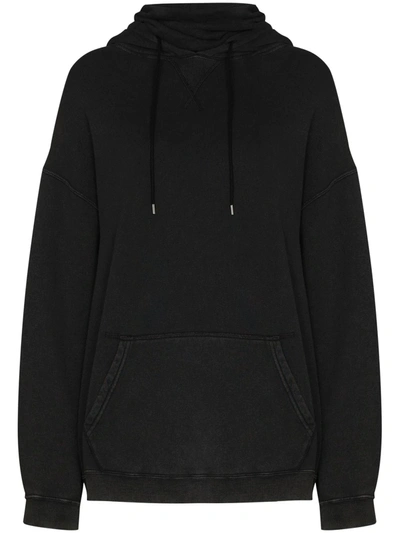 Shop R13 Long-sleeve Drawstring Hoodie In Black