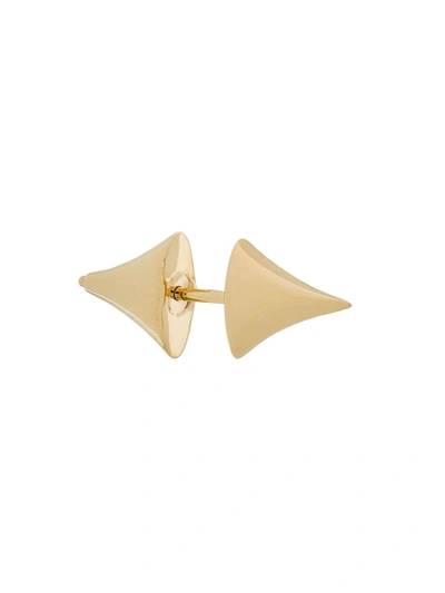 Shop Shaun Leane Rose Thorn Large Bar Earring In Metallic