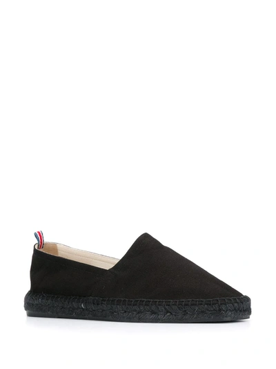 Shop Castaã±er Suede Espadrilles In Black