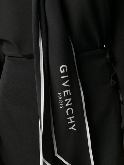 Shop Givenchy Scarf Detail Blouse In Black