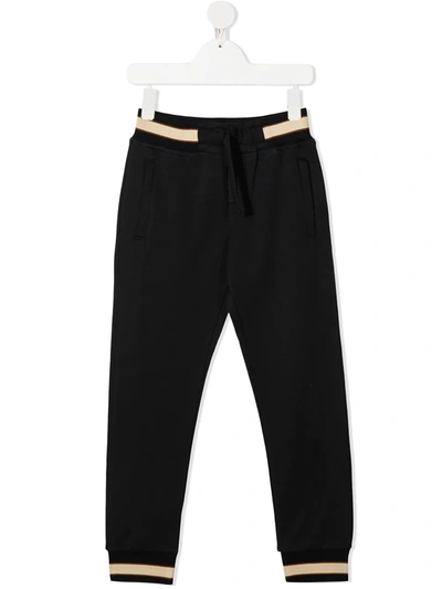 Shop Dolce & Gabbana Cotton Track Pants In Blue