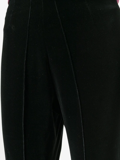 Pre-owned Romeo Gigli 1990's Heel Strap Trousers In Black