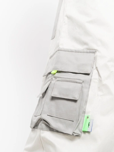 Ader Error Oversized Colour Block Jumpsuit In Neutrals