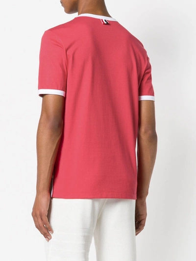 THOM BROWNE 棉质T恤 - 红色