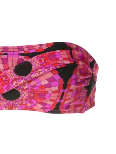 Amir Slama Patchwork Bandeau Bikini Set In Black