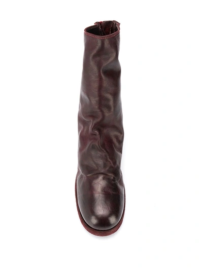 Guidi Worn Effect Boots In Brown