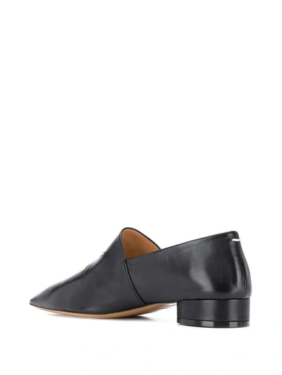 Shop Maison Margiela Pointed-toe Loafers In Black