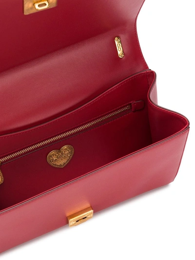 Dolce & Gabbana Large Devotion Quilted Shoulder Bag In Red