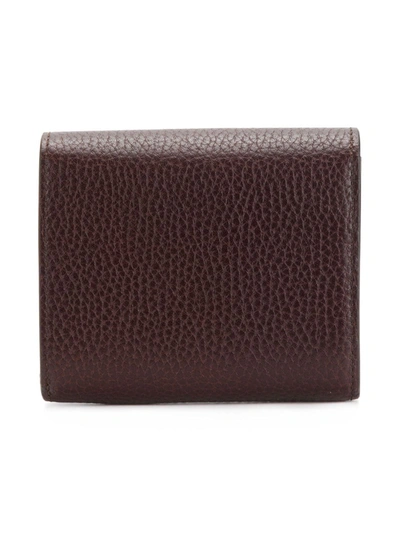 Shop Mulberry Pebbled Logo Purse In Brown