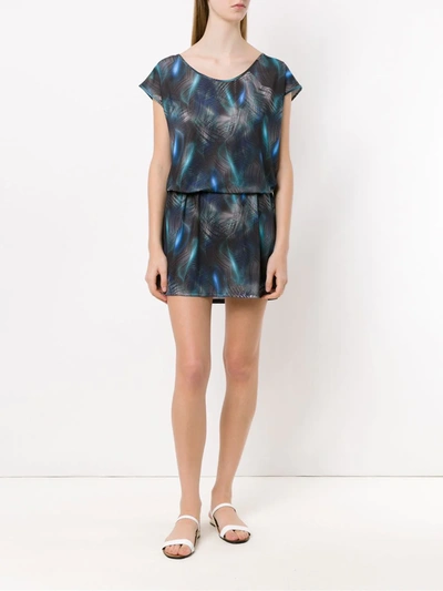 Shop Lygia & Nanny Printed Shiva Dress In Blue