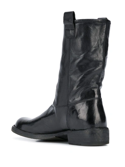 Shop Officine Creative Legrand Saddle Boots In Black