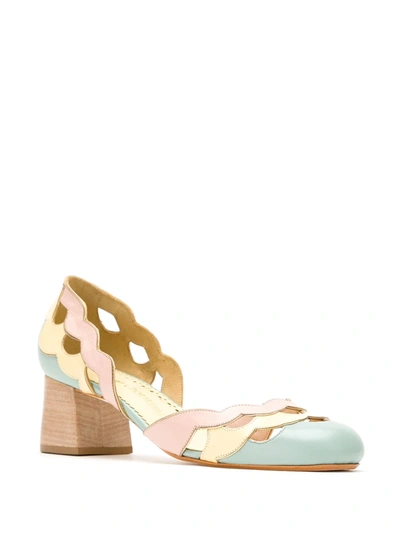 Shop Sarah Chofakian Circus Pumps In Multicolour