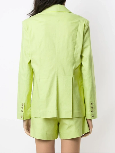 Olympiah Bryone Plunge Blazer In Green