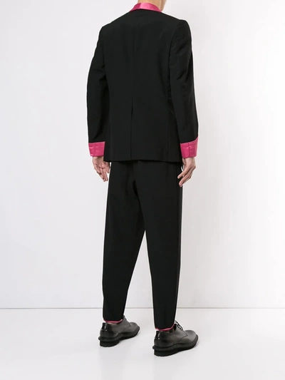 Pre-owned Comme Des Garçons Shawl Collar Suit In Black