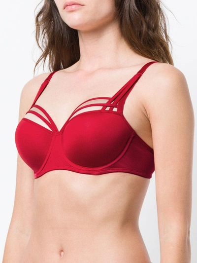 'Dame de Paris' red balcony bra