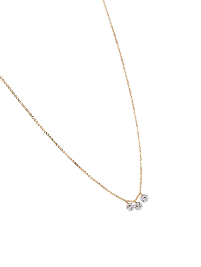 Shop Persée 18kt Yellow Gold Diamond Charm Necklace