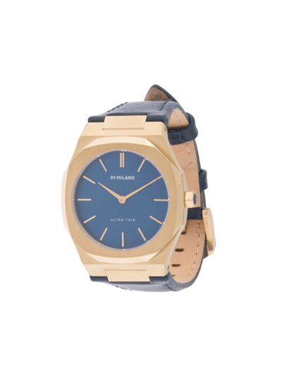 Shop D1 Milano Ultra Thin Lapis 34mm In Blue