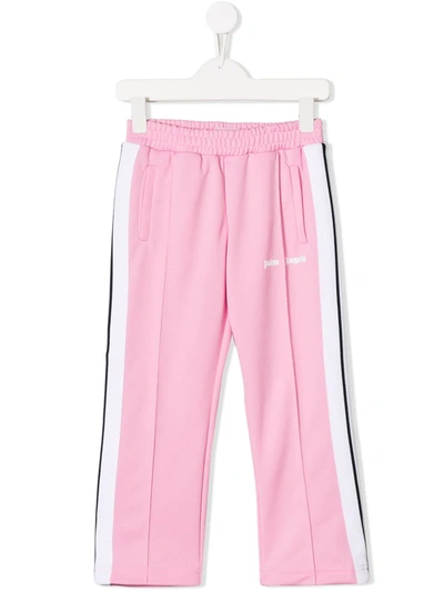 Shop Palm Angels Side Stripe Track Pants In Pink