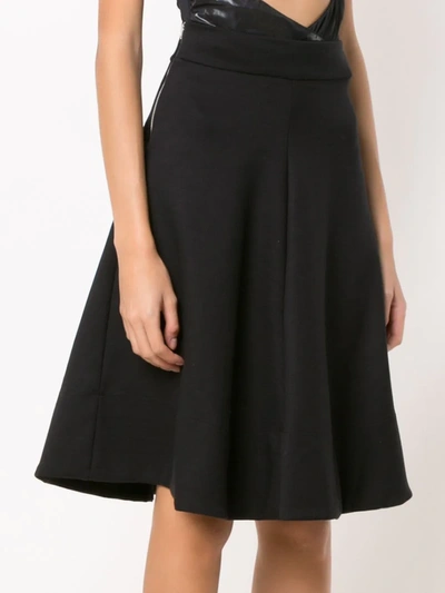 Shop Amir Slama Flared Skirt In Black