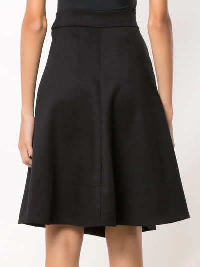 Shop Amir Slama Flared Skirt In Black