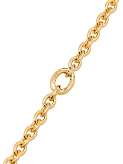 Shop Tom Wood Slim Chain Necklace In Gold