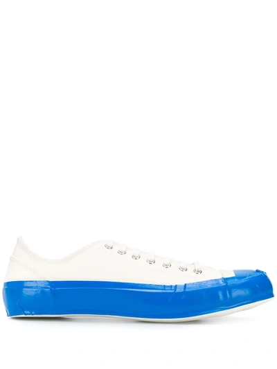 Shop Comme Des Garçons Shirt Two Tone Low Top Sneakers In White