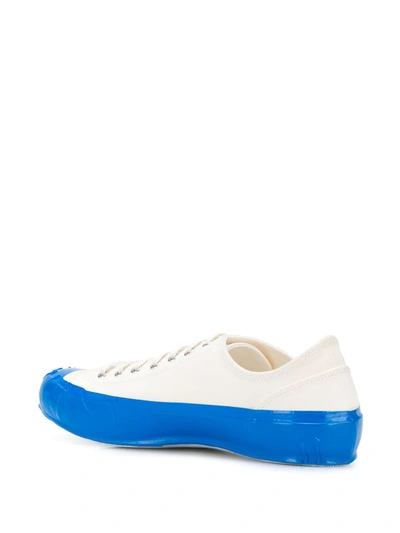 Shop Comme Des Garçons Shirt Two Tone Low Top Sneakers In White