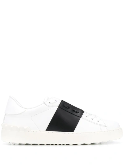 Shop Valentino Open Low-top Sneakers In White