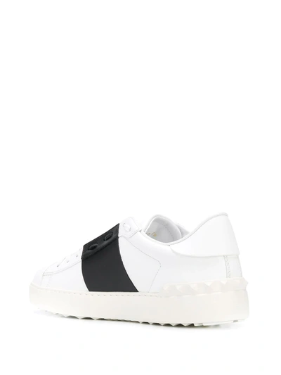 Valentino Rockstud Untitled Sneakers In White