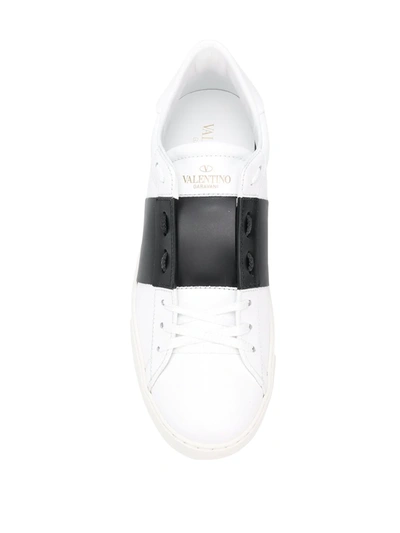 Shop Valentino Open Low-top Sneakers In White