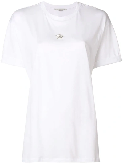 Shop Stella Mccartney Embellished Star T-shirt In White