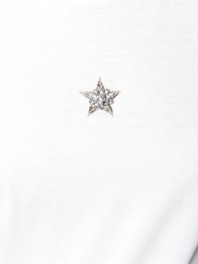 Shop Stella Mccartney Embellished Star T-shirt In White