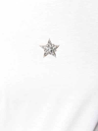 Stella Mccartney Iridescent-star Cotton T-shirt In White