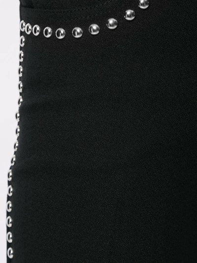 Shop Giambattista Valli Studded Flare Trousers In Black