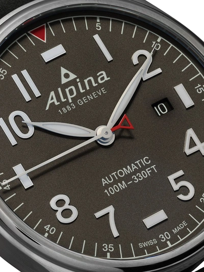 Shop Alpina Startimer Pilot Automatic 44mm In Grey