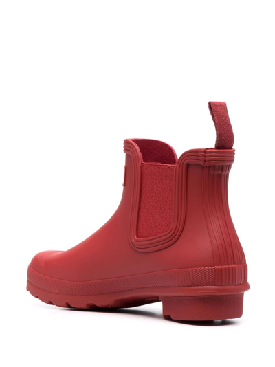 Shop Hunter Elasticated Side-panel Boots In Rot