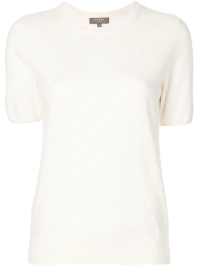 cashmere round neck T-shirt