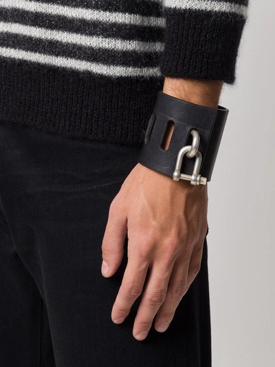 Parts Of Four Restraint Charm Cuff In Black