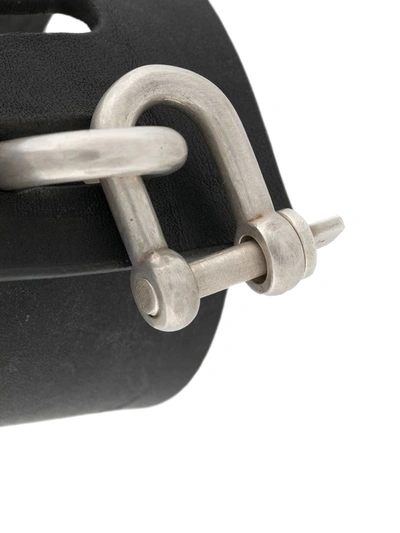 Parts Of Four Restraint Charm Cuff In Black