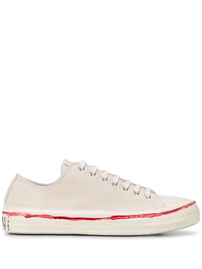 Shop Marni Low-top Sneakers In Neutrals