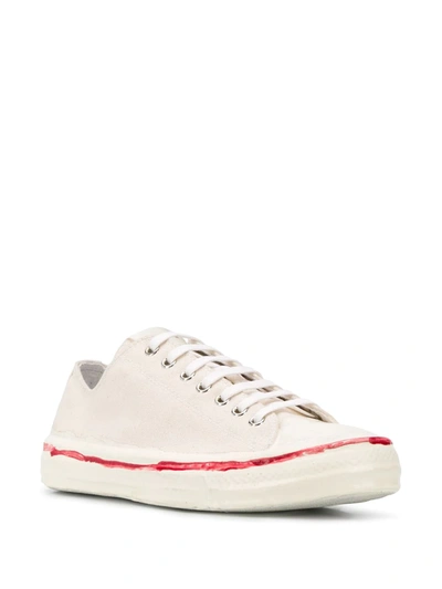 Shop Marni Low-top Sneakers In Neutrals