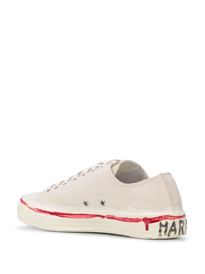 Shop Marni Low-top Sneakers In Neutrals