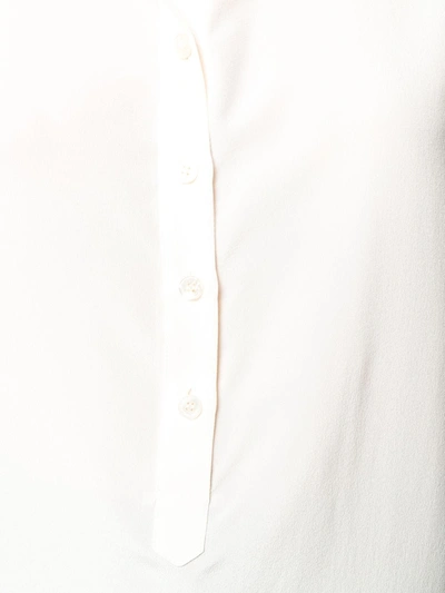 Shop Stella Mccartney Band Collar Blouse In White