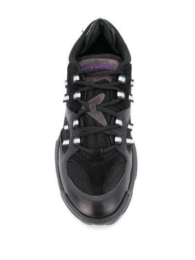 Shop Valentino Low-top Sneakers In Black