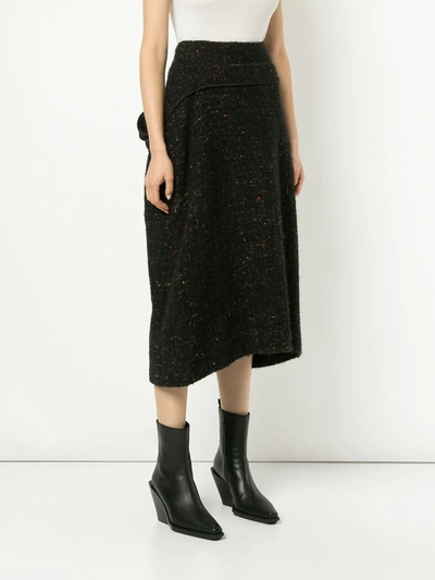 Pre-owned Yohji Yamamoto Vintage Mid-length Skirt In Black