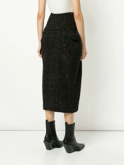 Pre-owned Yohji Yamamoto Vintage Mid-length Skirt In Black