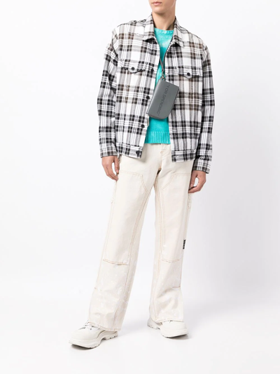 Off-white Neck-strap Wallet In Grau