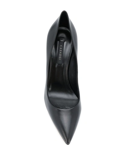 Shop Casadei Pointed Toe Pumps In Black